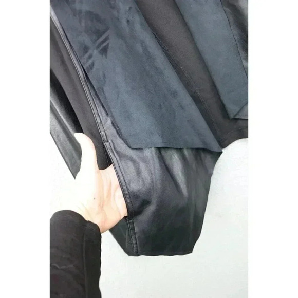 Kut from the Cloth Faux Leather & Suede Jacket-Size Large - Picture 3 of 8